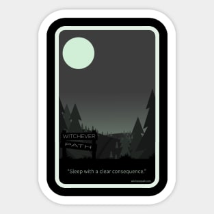 Witchever Path long logo design Sticker